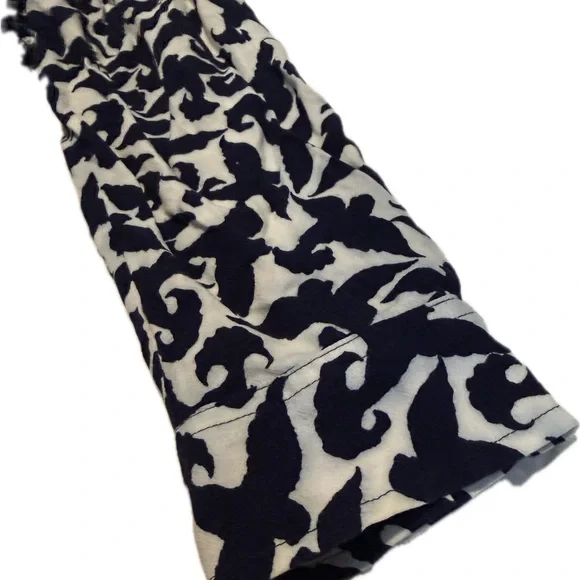 Maeve Navy Blue and White Bird Patterned Blouse Sz Small - Picture 3 of 8